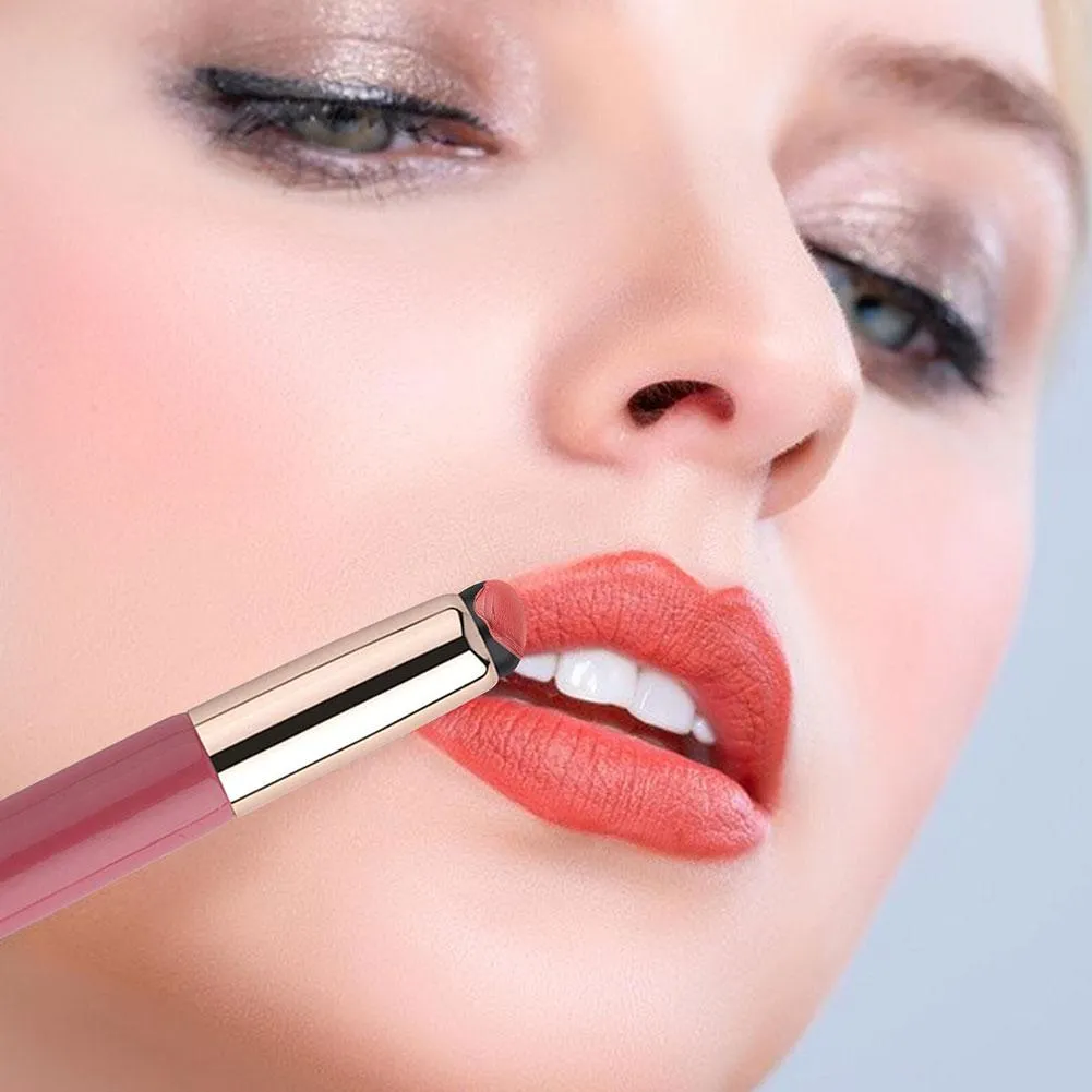 Silicone lábio e corretivo pincéis de maquiagem escova de silicone bálsamo labial gloss batom e corretivo escova multifuncional