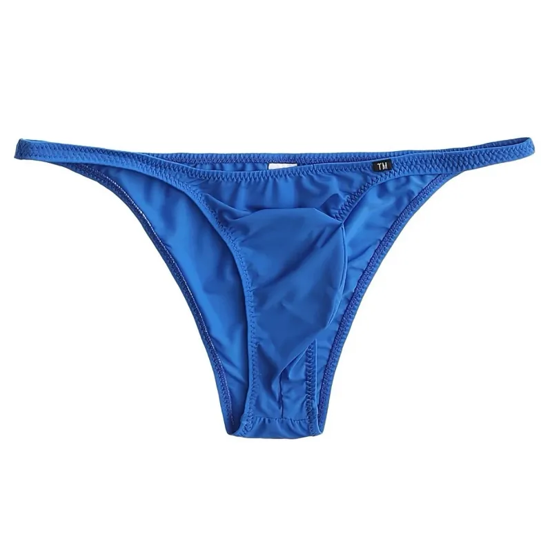 Men's Underwear Low Waist Ice Silk Briefs Half Pack Hip Small Triangle Underpants