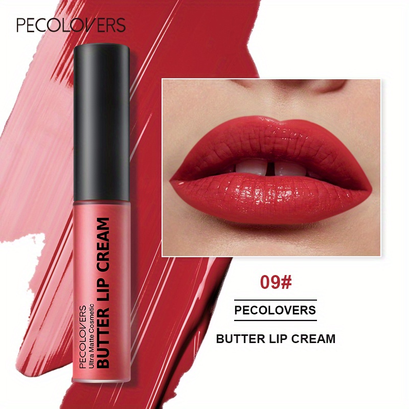 Nude Lip Gloss Αδιάβροχο ματ υγρό κραγιόν μακράς διαρκείας, μη κολλώδες φλιτζάνι Red Velvet Lip Tint Καλλυντικά Μακιγιάζ — image 8
