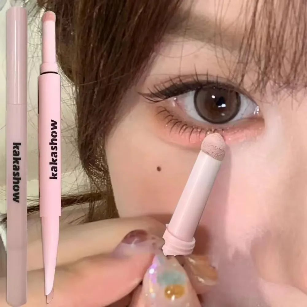 Dual End Glitter Matte Aegyosal Pen Brightening Highlight & Shadow Stick Eye Makeup Lying Silkworm Eyeliner Gel Pencil 애교살 펜 — image 3