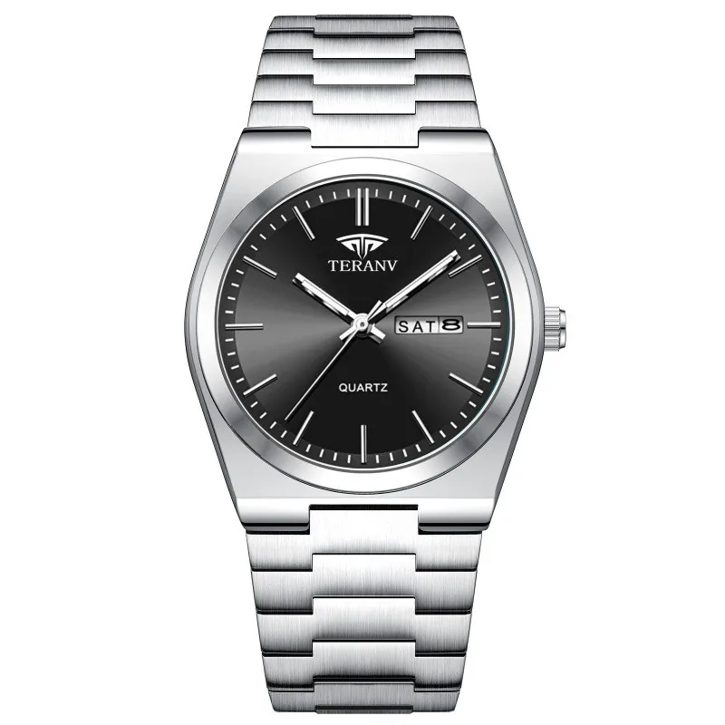 Men's Watch, Slim Stainless Steel Calendar Fashion Quartz Watch — image 6