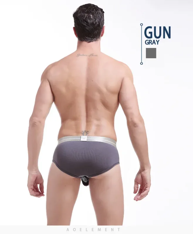 Modal capsule lift U convex men's underwear bullet separate ice silk capsule pouch briefs — image 10