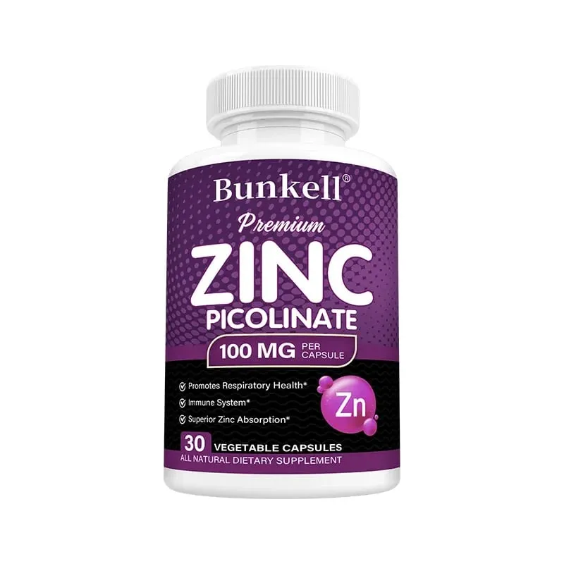 Premium Zinc Picolinate 100mg High Absorption Immune Support Respiratory Health Energy Production & Sleep Supplement — image 9
