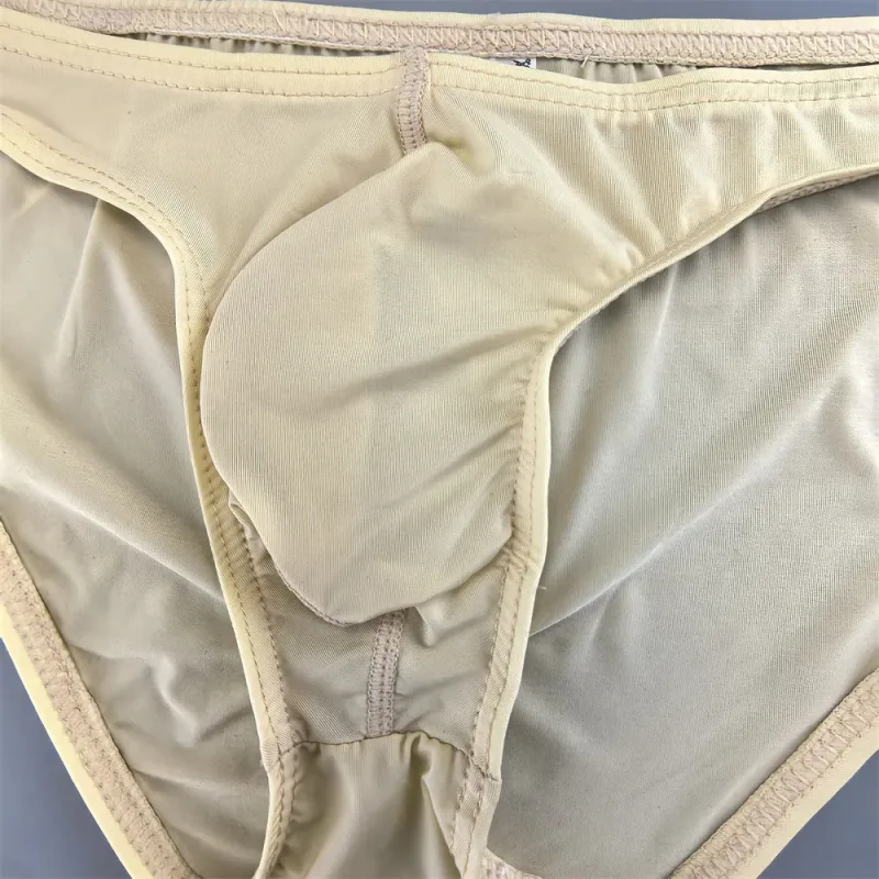 Mens Sexy Ice Silk Underwear Briefs Ultra Thin Seamless Panties Quick Dry Breathable Lingerie Male Comfortable Plus Size Panty — image 6