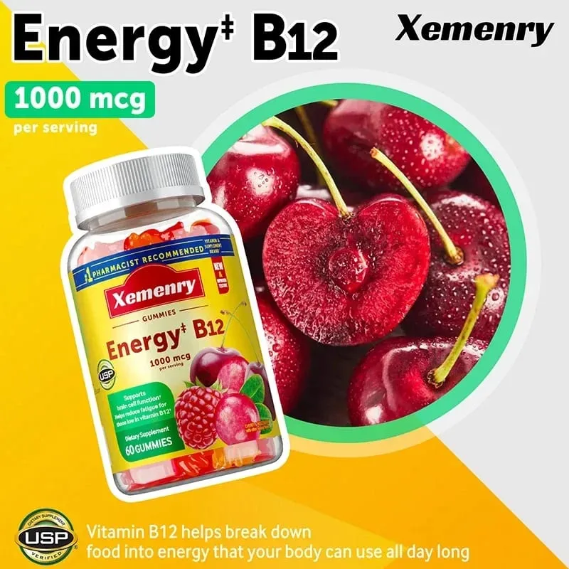 Vitamin B12 Gummies - It Helps Maintain Energy Boosts Metabolism and Supports Bones and The Immune System — image 3