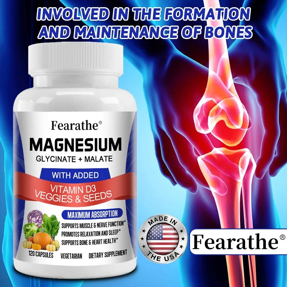 Magnesium Malate + Magnesium Glycinate Help Boost Immunity Promote Joint and Bone Marrow Health and Improve Sleep Quality — image 2