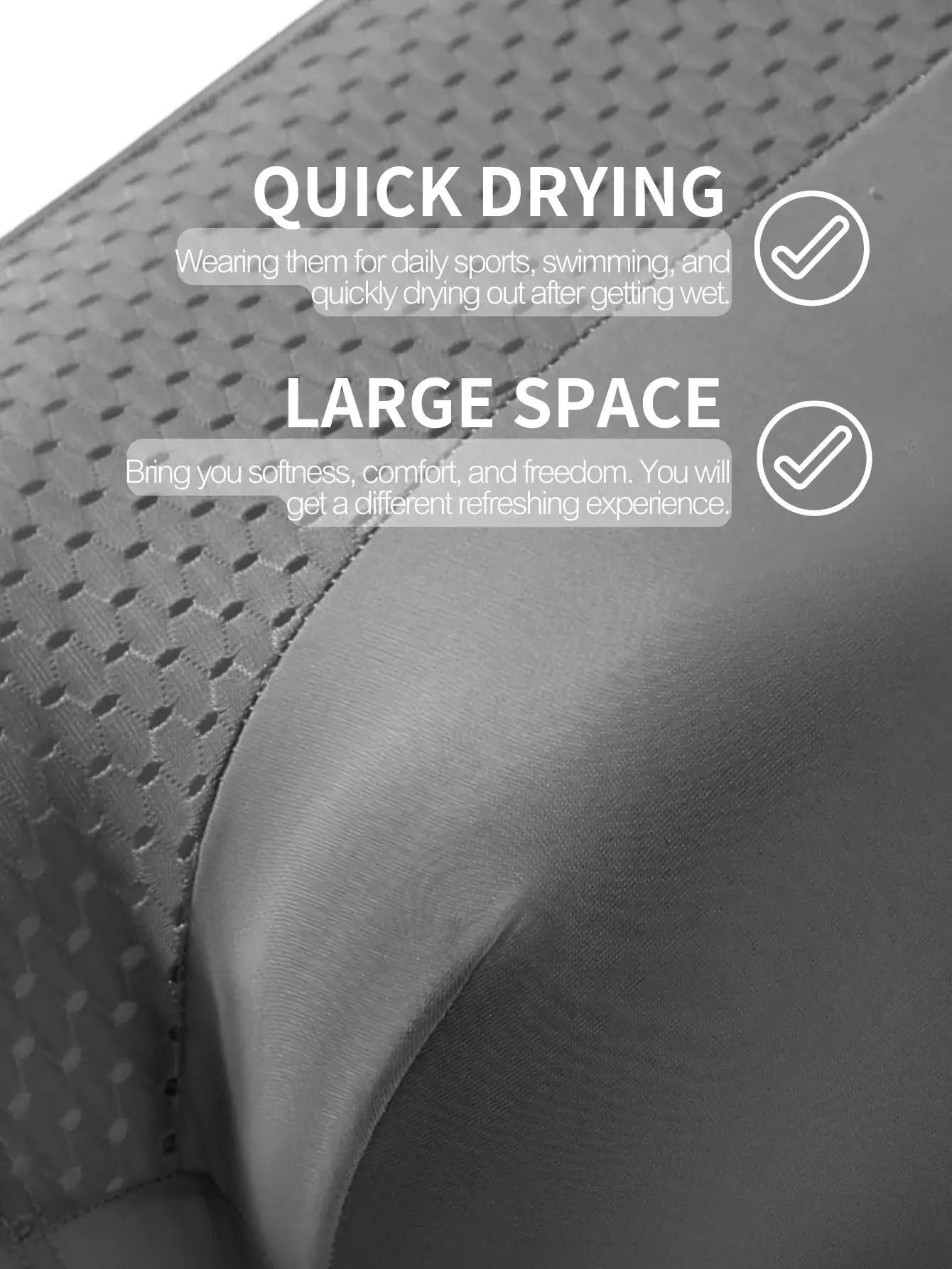 1PC Mesh Ice Silk Boxer Shorts Men's Underwear Underpants Breathable Teenagers Panties Bamboo Lingerie Plus Size Whatever Print — image 3