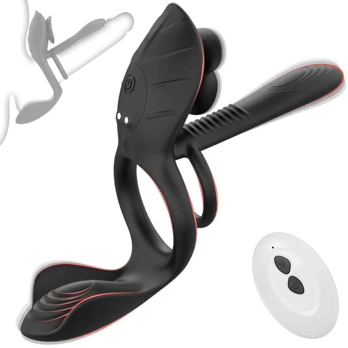 Cock Ring Vibrating for Men Ejaculation Delay Male Erectile Penis Ring G-Spot Clitoris Anal Stimulator Adult Sex Toy for Couples — image 2