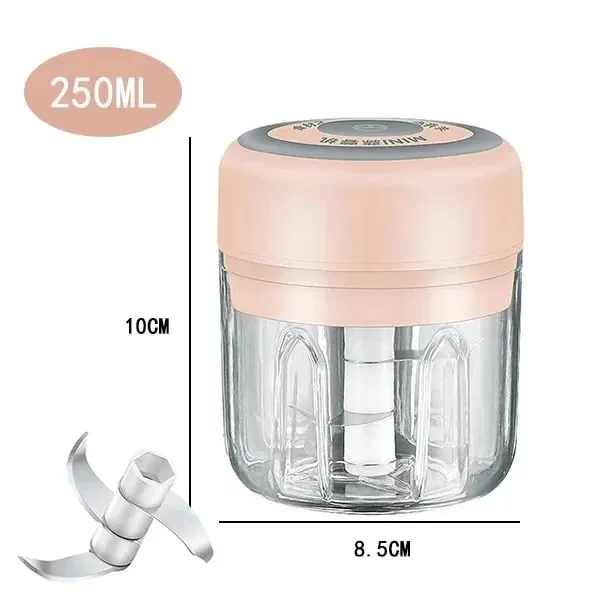 250/100ML Κιμάς σκόρδου USB Φόρτιση Ισχυρός μίνι ηλεκτρικός κόφτης σκόρδου Φορητός θραυστήρας σκόρδου Κουζίνας Κουζίνας Τροφίμων Unisex — image 12