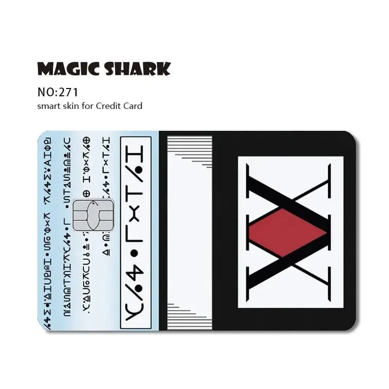 Magic Shark Dog Meme Hunter Snake Stonks 3M ματ μπροστινό αυτοκόλλητο PVC Κάλυμμα μεμβράνης για τραπεζική χρεωστική πιστωτική κάρτα — image 21