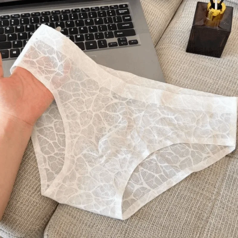 Underpants 3D Bulge Pouch Men's Underwear Lingerie Transparent Mesh Panties Low Waist Thin Triangle Panties Men — image 14