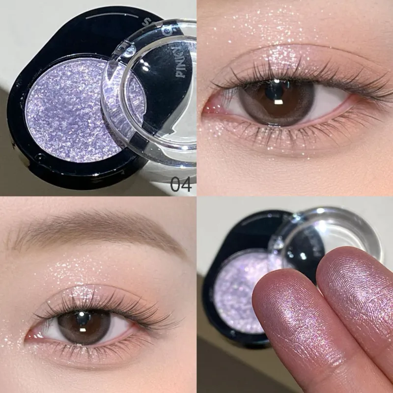 Καλλυντικά 12 χρωμάτων Diamond Shining Eyeshadow Cosmetics Μεγάλης διάρκειας Μεταξένια Εύκολη Χρωματισμός Παλέτα μακιγιάζ με σκιές ματιών φωτεινή μαργαριτάρι — image 11