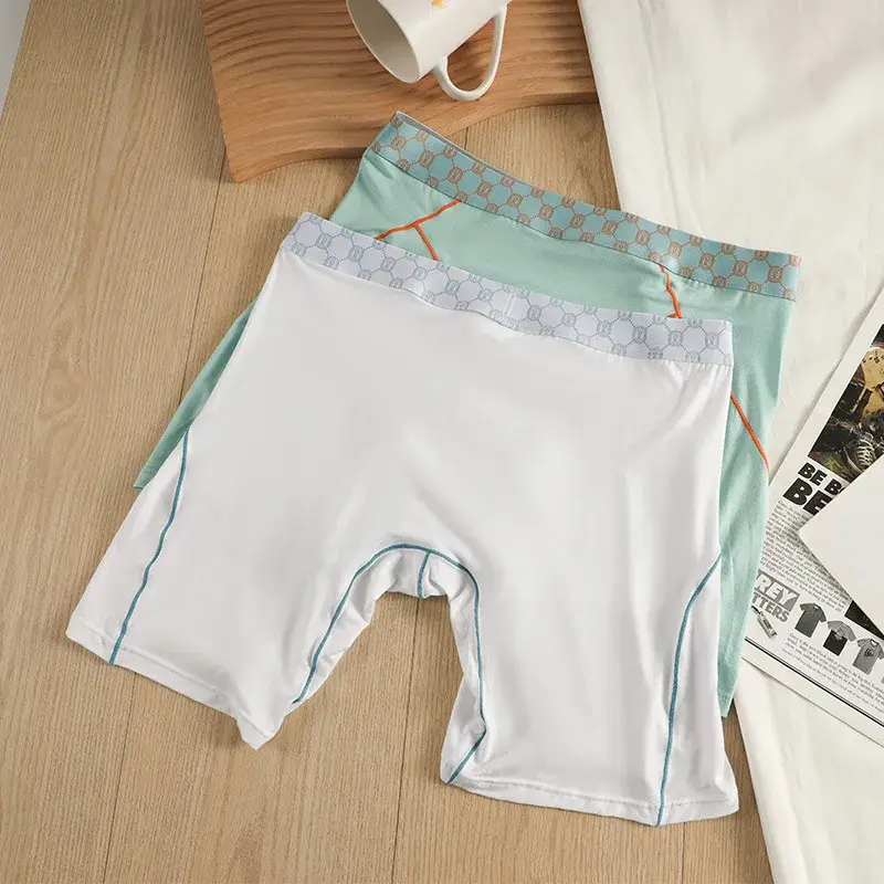 Mens Boxers Bamboo Fiber Underwear Man Panties Homme Ropa Breathable U Convex Pouch Long Underpants Plus Size Boxer Shorts M-XXL
