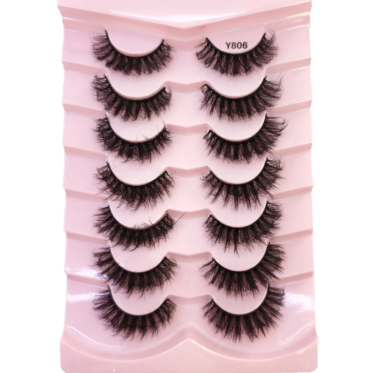 Fluffy Lashes Mink False Eyelashes Thick Cat Eye Makeup Long Natural Volume 3d Eyelashes Extension Χονδρική Βιζόν Βλεφαρίδες