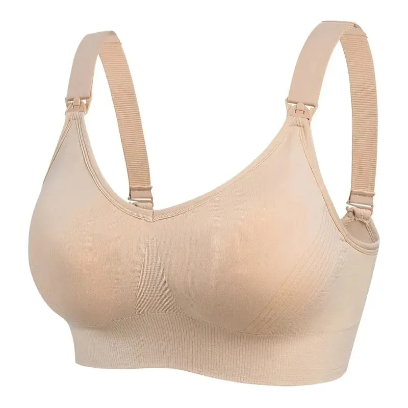 1pcs Maternity Nursing Bras Pregnant Women Skinny Breastfeeding Clothing Underwear Female Breathable Push Up Bra