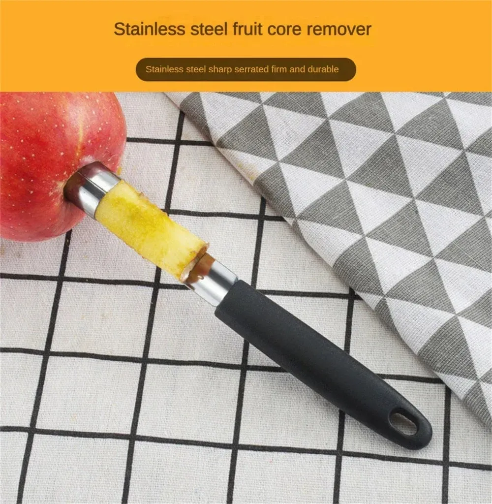 1PC Stainless Steel Fruit Core Extractor Kitchen Gadget Apple Pear Fruit Core Extractor Household Kitchen Plastic Handle — image 10