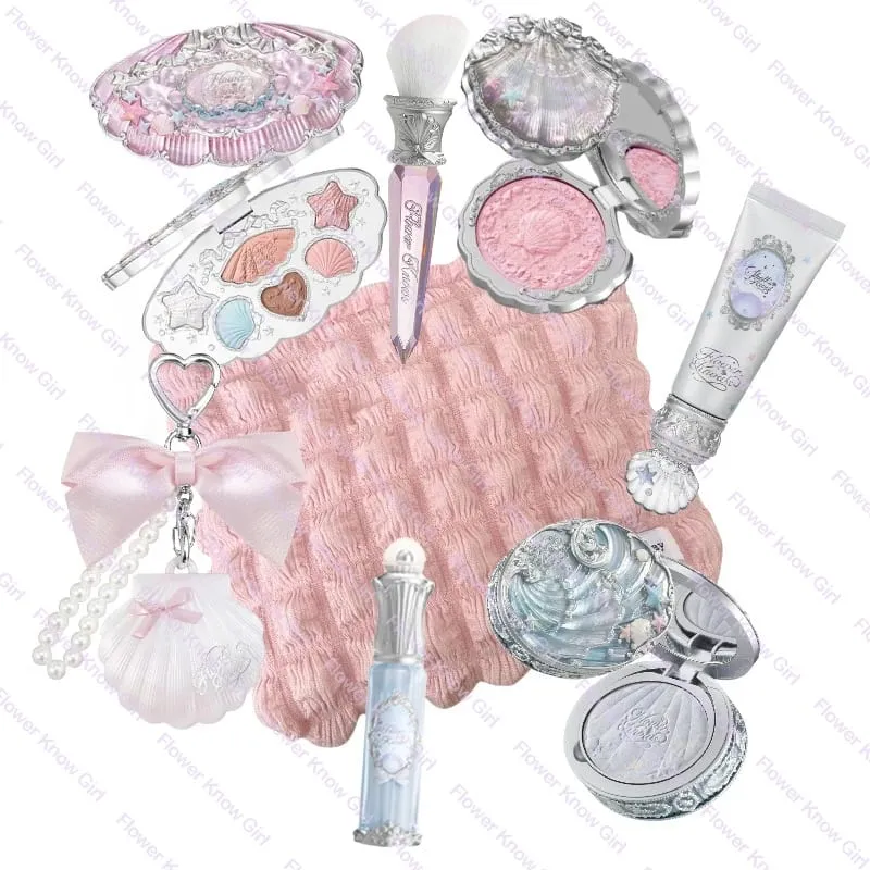 Σετ μακιγιάζ Flower Knows Shell's Jewel Collection Full Professional Face Palette Blush Eyeshadow Cream για τα χείλη Σετ βάλσαμου για highlighter — image 2