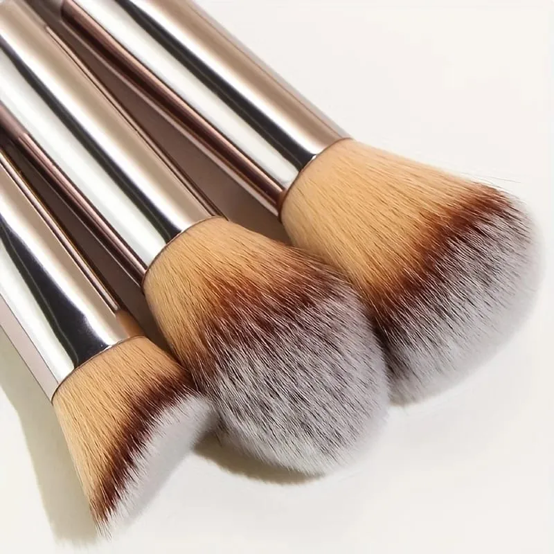 10 τμχ πινέλα μακιγιάζ Ολοκληρωμένο σετ foundation Loose Powder Blush Concealer Eye Shadow Professional Set for Face