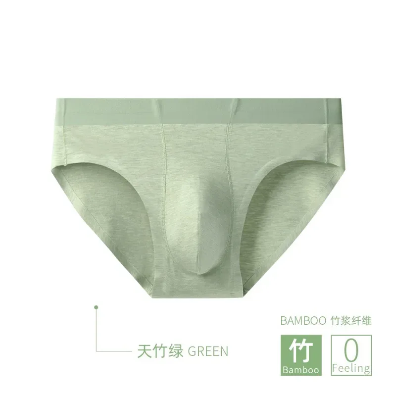 Men Sexy Briefs Bamboo Fiber Underwear Bulge Pouch Underpants 10A Antibacterial Breathable Sports Panties Soft Knickers Shorts — image 5