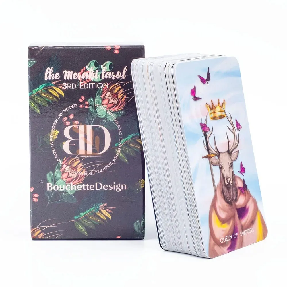 Mesahi Tarot 3rd Edition 79 Card Deck with Bouchette Design English Version Family And Friends Divination επιτραπέζιο παιχνίδι για πάρτι