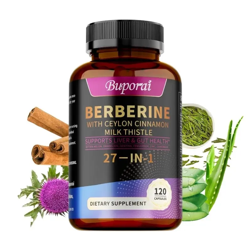 Συμπληρώματα Berberine Ceylon Milk Thistle - Προωθεί την υγεία του ήπατος και του πεπτικού συστήματος Υποστηρίζει την κυτταρική ενέργεια και επισκευή — image 2