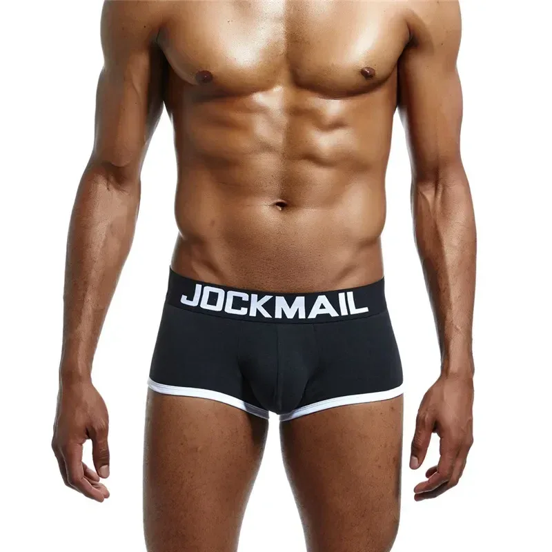Mens Underwear Jockstrap Boxer Trunks Gay Penis Pouch Cueca Boxer Calzoncillos Hombre Man Boxer Shorts Sleepwear Gay Panties — image 8