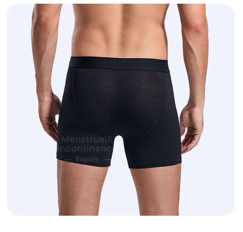 Men's Boxer Incontinence Anti-Leak Super Absorbent Reusable Washable Senior Leak Proof Underwear Control Stains and Odour — image 18