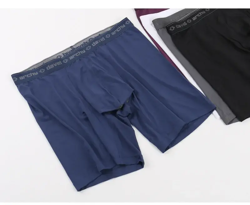 David Archy 3 Pack Mens ชุดชั้นในกางเกงบ็อกเซอร์ Basic MicroModal Soft Breathable Mens Dual Pouch Boxers Quick Dry กีฬาฟิตเนส — image 14