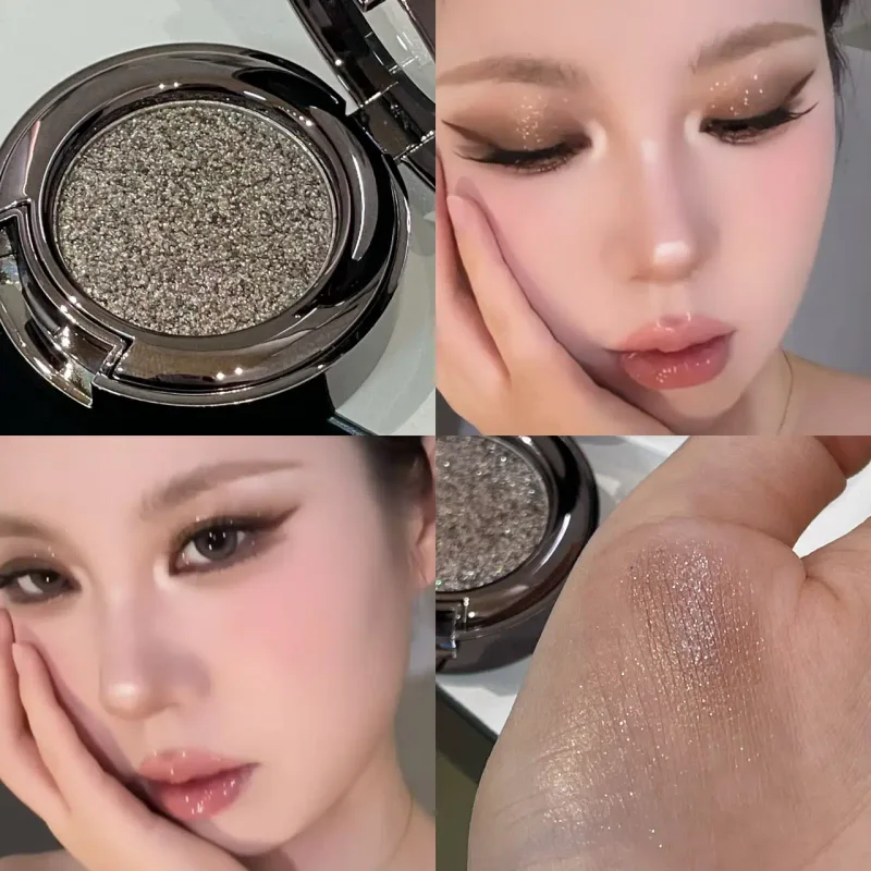 Metallic Glitter Black Blue Eyeshadow Purple Green Metallic Highlighter Eyeshadow Diamond Μακιγιάζ ματιών μακράς διαρκείας Γυναικεία καλλυντικά