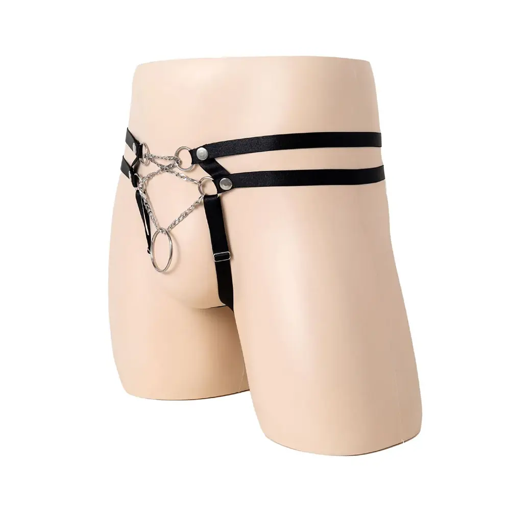 บุรุษเซ็กซี่ Cockring G-Strings เซ็กซี่ Toy Mens O-แหวนชุดชั้นในสำหรับ Hot Man ต่ำเอว Jockstrap ชุดชั้นในเกย์ sissy Pouch Underpants — image 4
