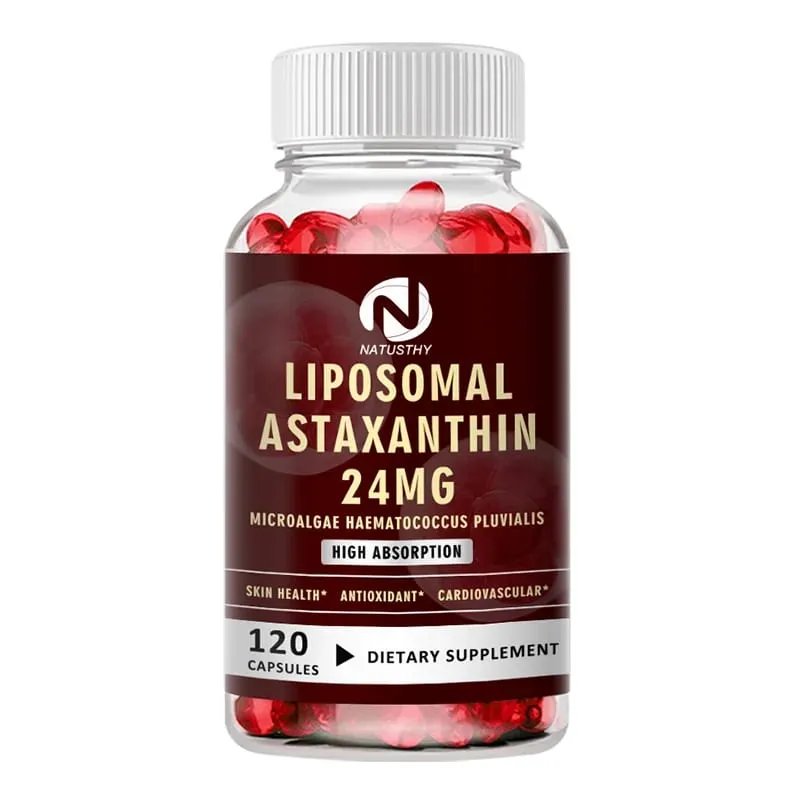 קפסולת Haematococcus Pluvialis Astaxanthin - Liposomal Astaxanthin 24mg - נוגד חמצון טבעי בריאות העור והעיניים ובריאות החיסון