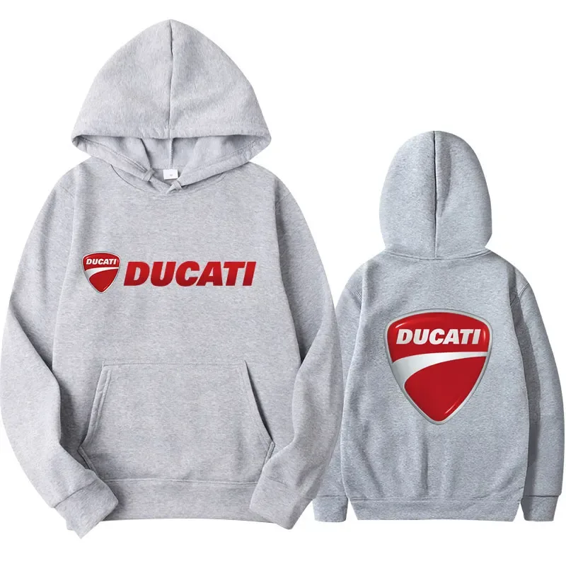 2026 DUCATIรถจักรยานยนต์Hoodiesเสื้อกีฬากลางแจ้งMotogpขี่จักรยานAll-Seasonพัดลมชุดชายเสื้อผ้าสตรี