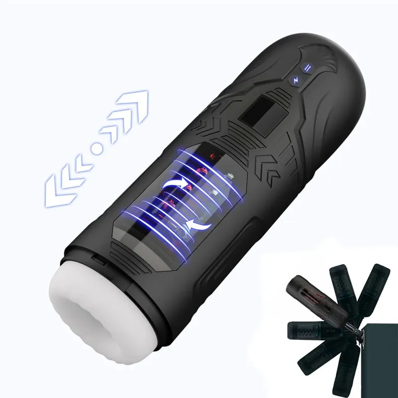 Automatic Male Masturbator Telescopic Rotation Masturbation with Suction Cup for Men Simulation Blowjob Piston Sex Toy for Men — image 13