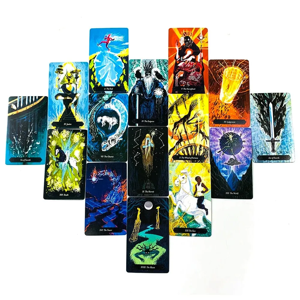 The LUBANKO Tarot Deck Mystical Artwork Ανθεκτικά και φορητά παιχνίδια διαλογισμού και πάρτι Τέλεια για πνευματική καθοδήγηση και συλλέκτη — image 5