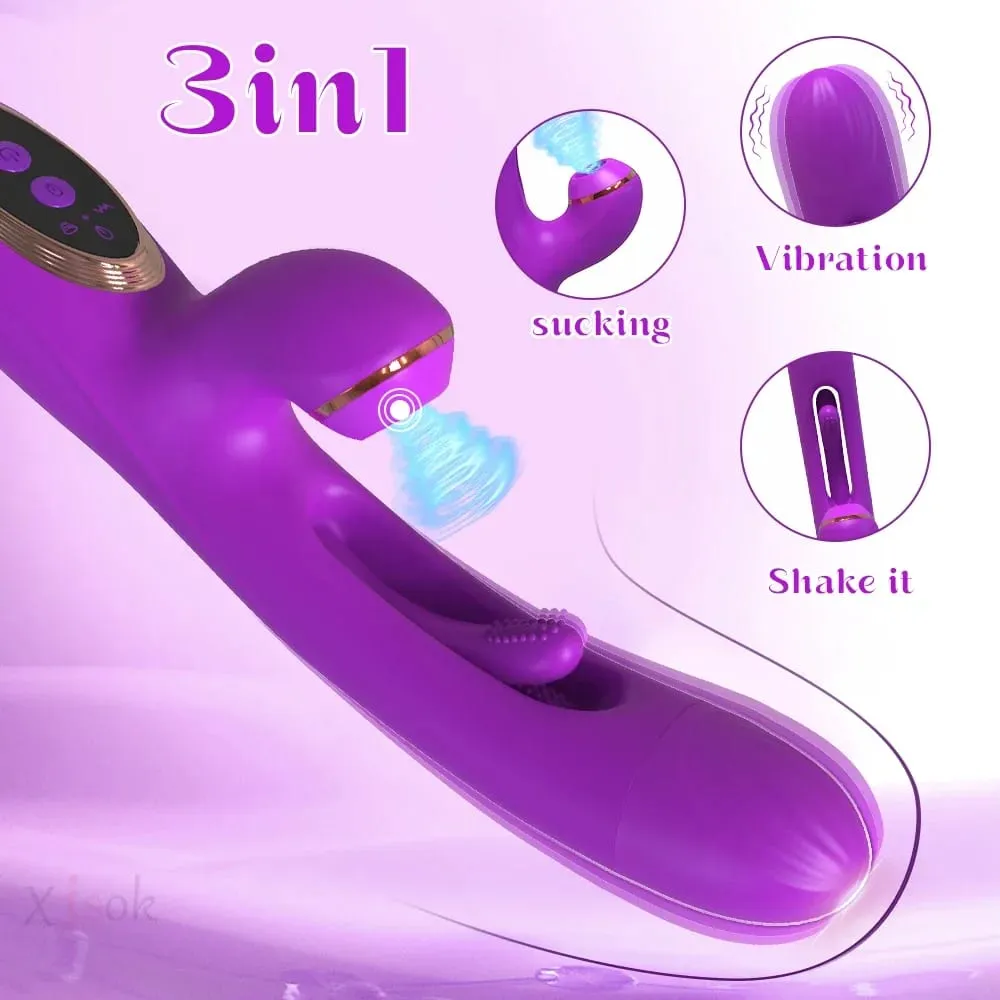 מוצץ רטט מנפנף לנשים דגדגן G Spot Stimulator דילדו הקשה נרתיק לעיסוי רוטט למבוגרים צעצועי מין נקבה 18+ — image 5