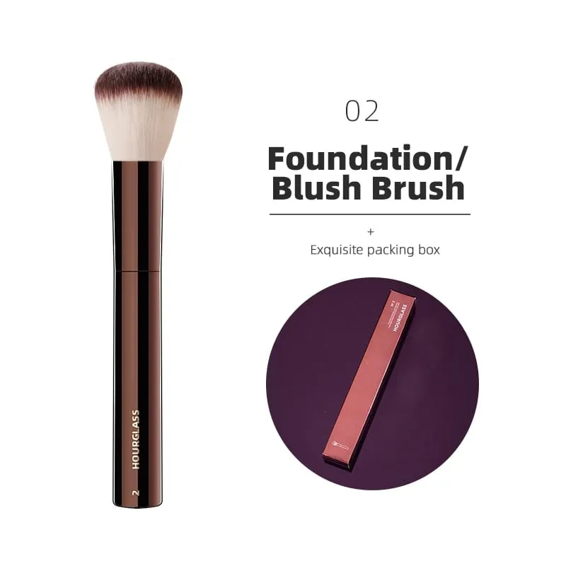 Hourglass Makeup Brush All Kinds Eyeshadow Foundation Concealer Powder Bronzer Blusher Eyeliner Retractable Professional Brushes — image 12