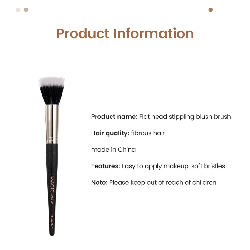 Single Blush Brush Loose Powder Contouring Highlighter Brush Soft Fiber Hair Make up Tool Professional Beauty Brushes — image 6