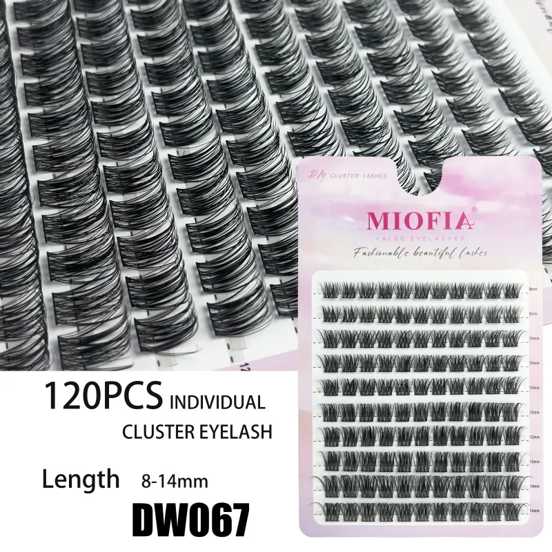 10 σειρές 3D Faux Mink Cluster Ψεύτικες βλεφαρίδες Cat Eye Lashes Φυσικές παχιές βλεφαρίδες DIY βλεφαρίδες μακιγιάζ Extensions βλεφαρίδων