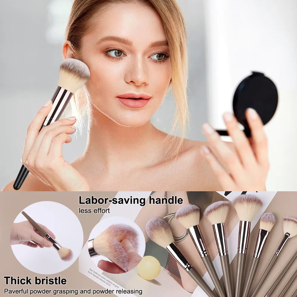 Conjunto de pincéis de maquiagem, 1-20 peças, base, blush, pó, corretivo, sombra, macio e fofo, armazenamento de ferramentas de beleza cosmética feminina