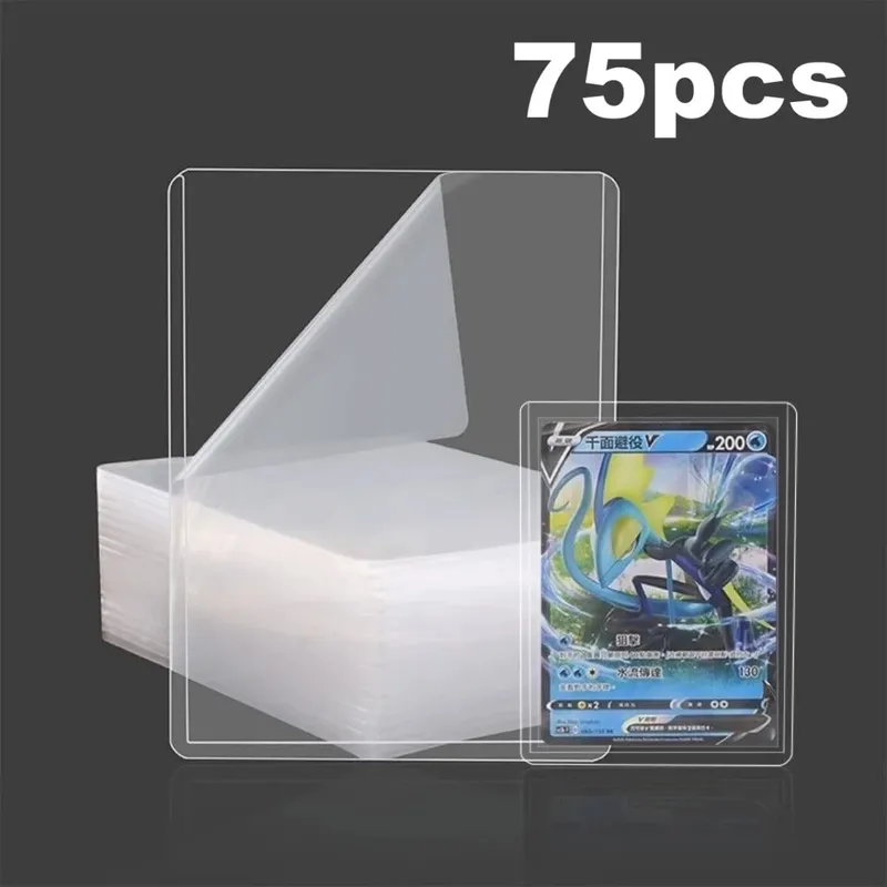 25-100 τμχ 3" x 4" Σκληρό μανίκι κάρτας Clear Anti Scratch Protector για παιχνίδια Pokemon Sports Card Trading Protect Toploaders — image 9