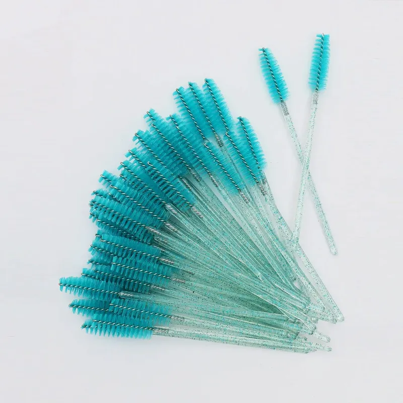 50 τμχ Crystal Eyelashes Brush Cob Αναλώσιμος βλεφαρίδες μιας χρήσης Extension Mascara Wands Makeup Professional Makeup Beauty Tool — image 5