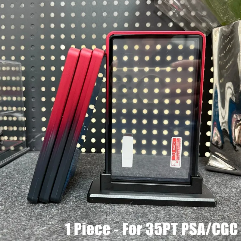 Multicolor Gradient Color Trading Card Protect Holder Metal Case for 35PT PSA CGC Graded Card