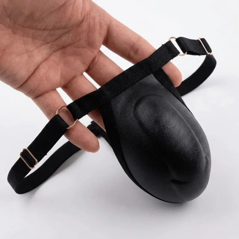 T-back Push Up Sponge Cup Pad Thongs Adjustable 3D Front Padded Briefs Seamless Low-waist Men Shapewear Men Panties Accessories — image 4