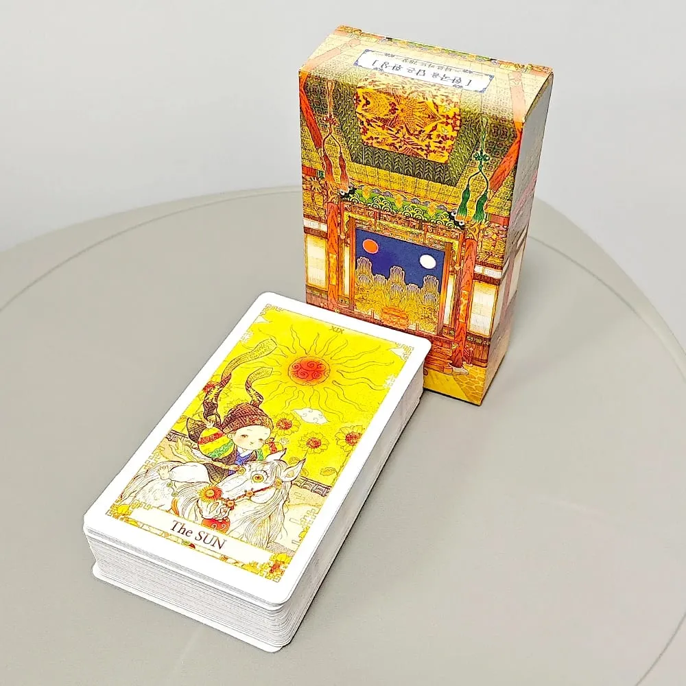 10.3*6cm Fantasy of Korea Tarot Deck 78 Pcs Tarot Cards Drawing Inspiration From Fairy Tales Legends and Folk Stories — image 1