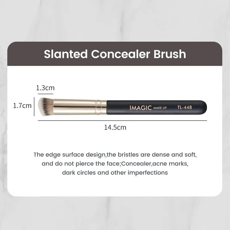 Pincel corretivo macio para base de cabelo sintético, pincéis de mistura para contorno, cuidados com a pele, cosméticos profissionais, ferramentas de beleza — image 4