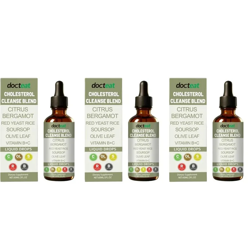 Docteat Cholesterol Cleanse Liquid Drops Citrus Bergamot Υποστηρίζει τη μεταβολική ισορροπία με βιταμίνη C και B2 Dropper 60 ML — image 10