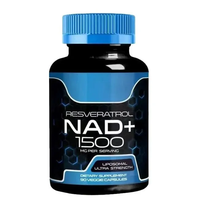 NAD+ Capsules with Resveratrol Herbal Antioxidant Supplement Support Cellular Health Energy & Anti Aging for Women Men 90pieces