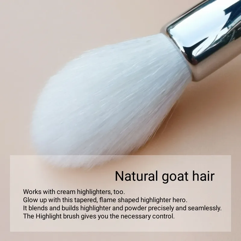 Highlighter Brush Makeup Natural Brushes Make Up Hair Goat Beauty Tools — image 5