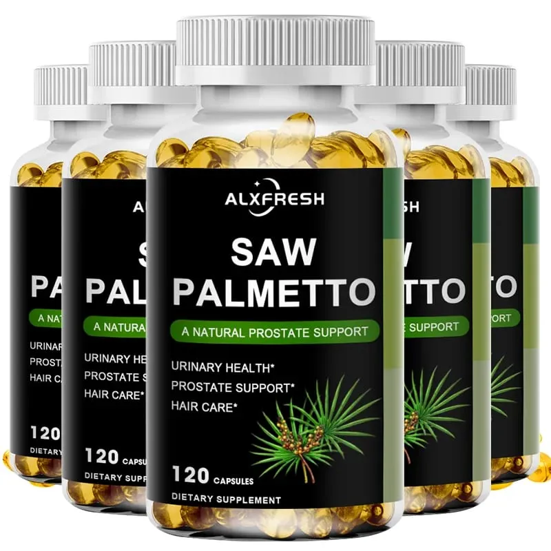 Συμπλήρωμα για την υγεία των μαλλιών Saw Palmetto Capsules High Potency for Prostate Urinary Tract — image 9