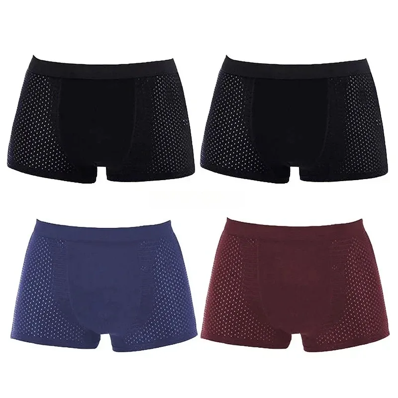 4Pcs Men's Boxer Briefs Ultra Soft Anti Odor Underwear Breathable Mesh with Ventilation Holes Stretch Comfort for Daily — image 22